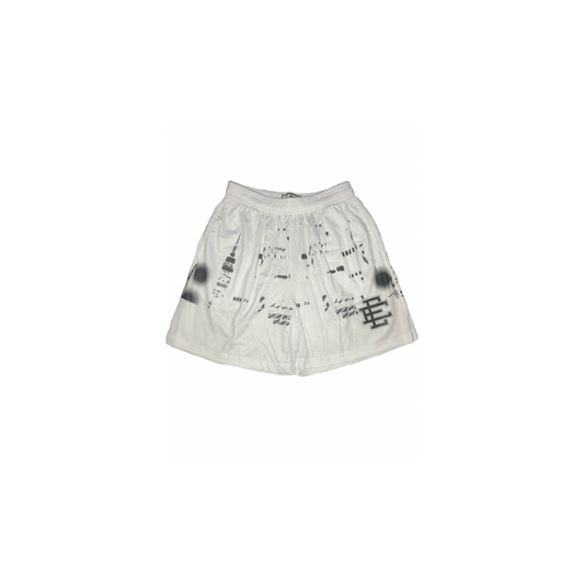 White and Black Shorts